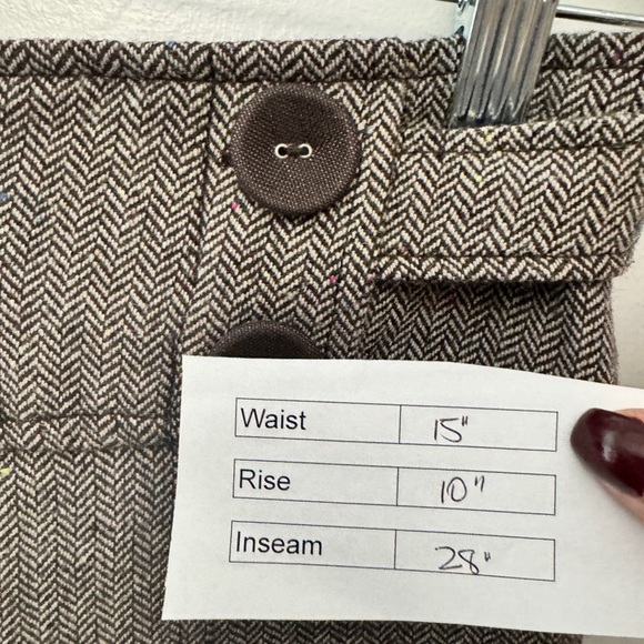 Revolve Sanctuary Herringbone Wool Blend Pants Brown - Picture 9 of 9